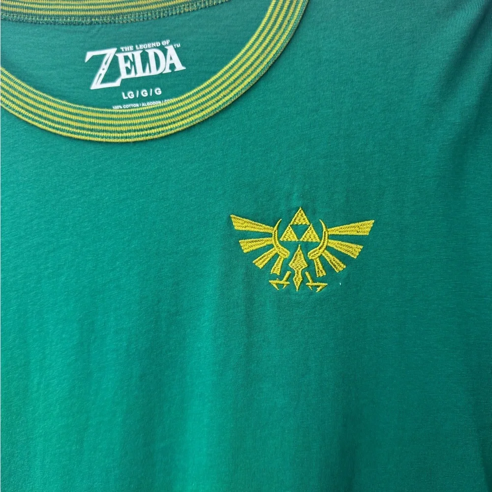 Zelda emblem Green T-Shirt for Men size Large - Picture 2 of 7